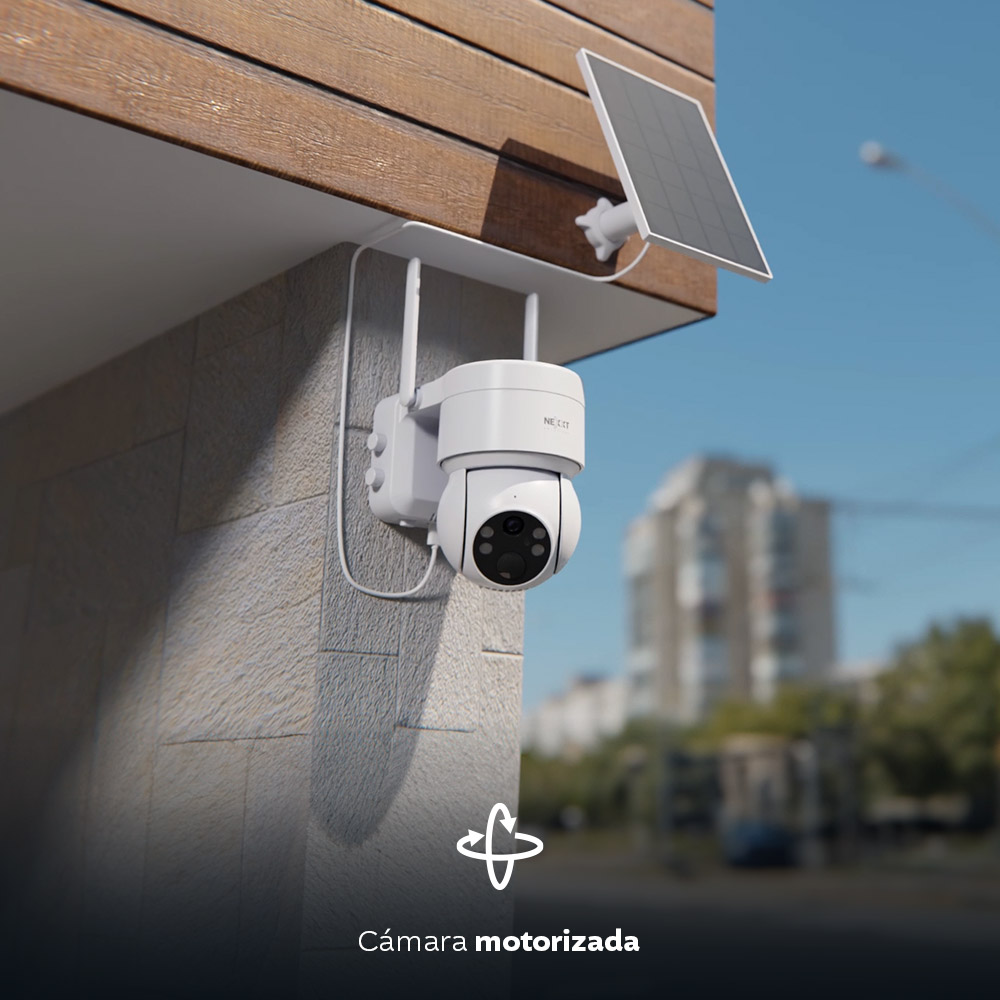 CAMARA  PARA EXTERIORES SOLAR INALAMBRICA MOTORIZADA 2K WIFI