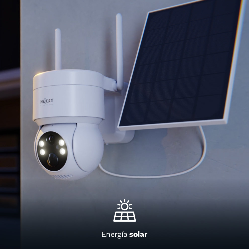CAMARA  PARA EXTERIORES SOLAR INALAMBRICA MOTORIZADA 2K WIFI