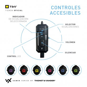 VR730 AUDÍFONOS Gaming USB+  3.5 mm CON MICRÓFONO