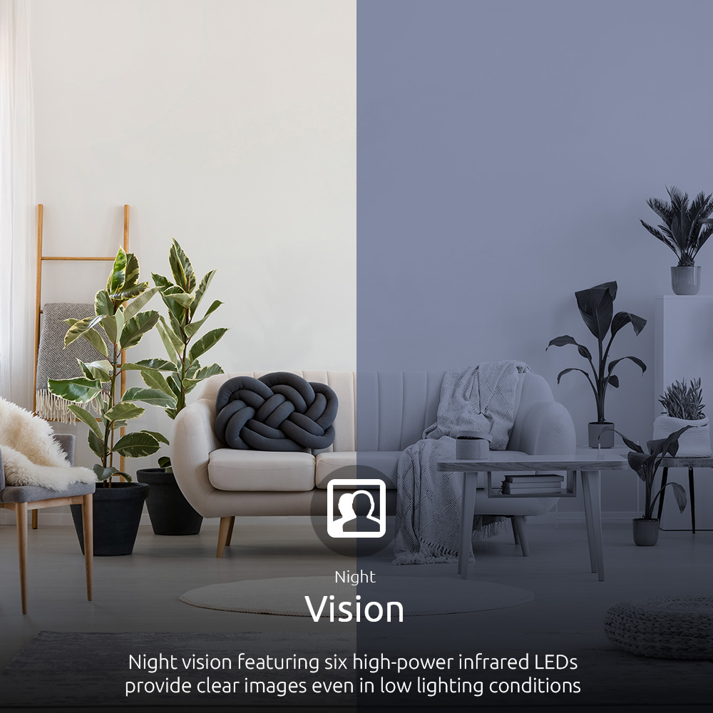CAMARA DE VIGILANCIA 2K WIFI PARA INTERIOR (NHC-I7102PK)