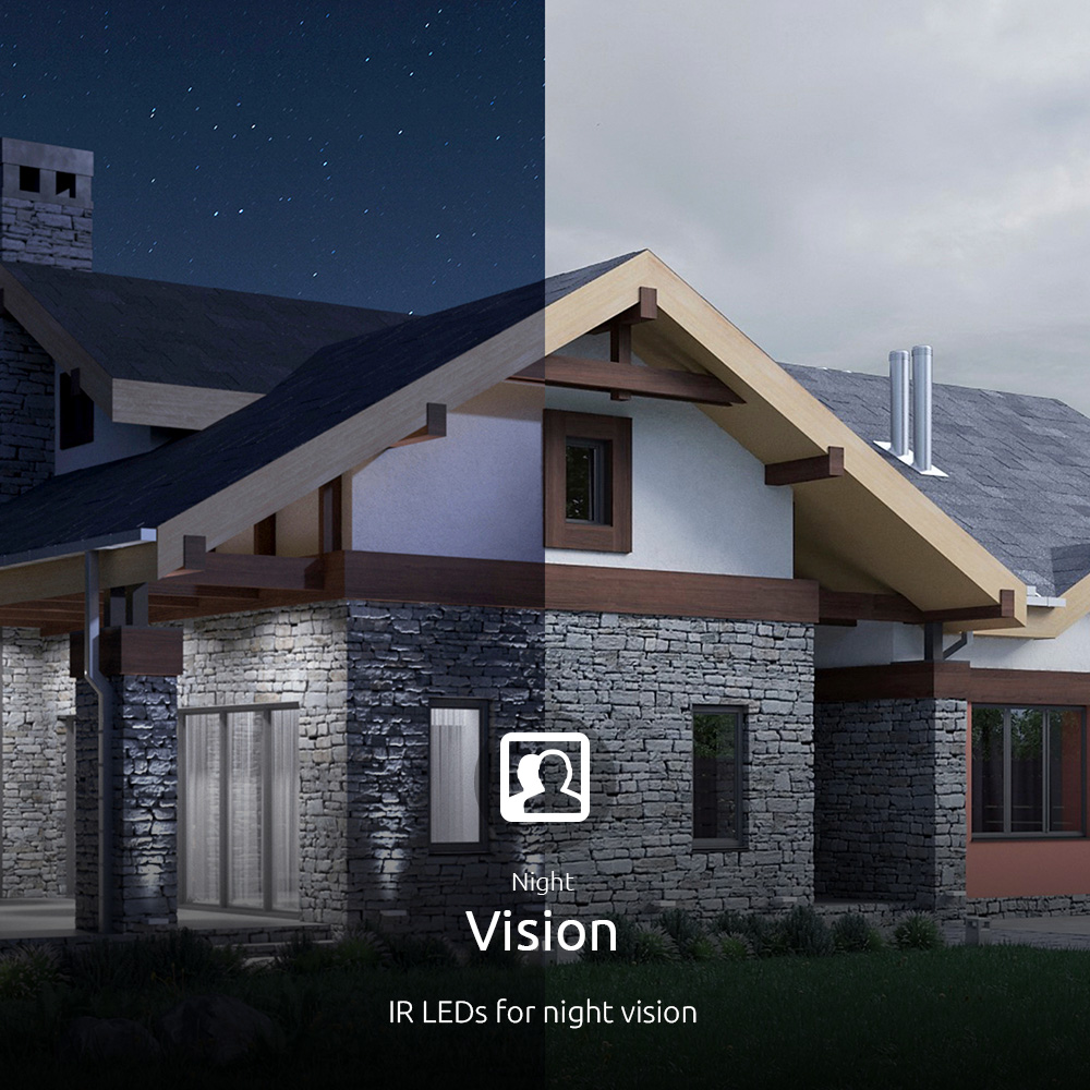CAMARA DE VIGILANCIA INALAMBRICA 1080P HD CON DETECCION DE MOVIM  PARA INTERIOR Y EXTERIOR