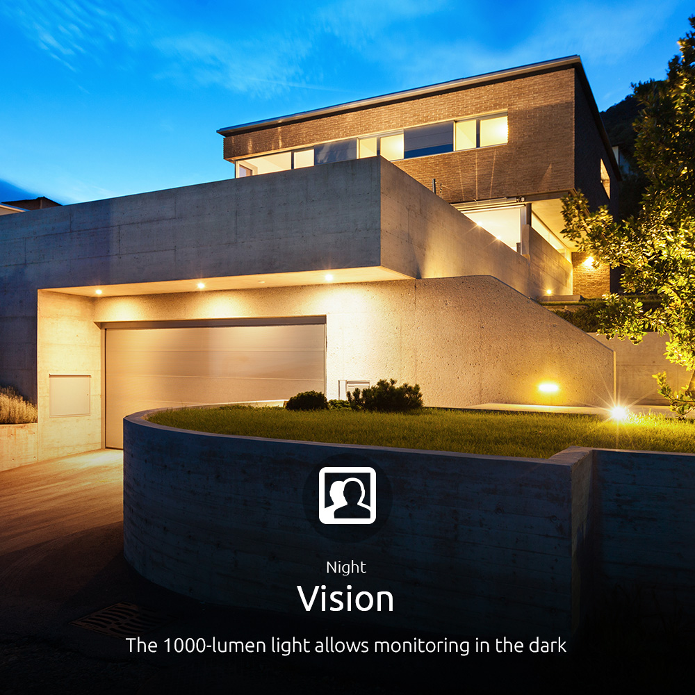 CAMARA PARA EXTERIORES INTELIGENTE CON PROYECTOR
