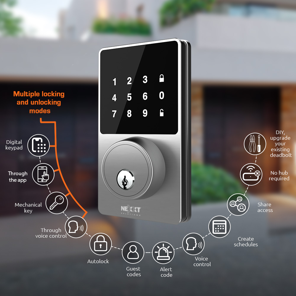 CERRADURA INTELIGENTE WIFI  (NHS-D100)