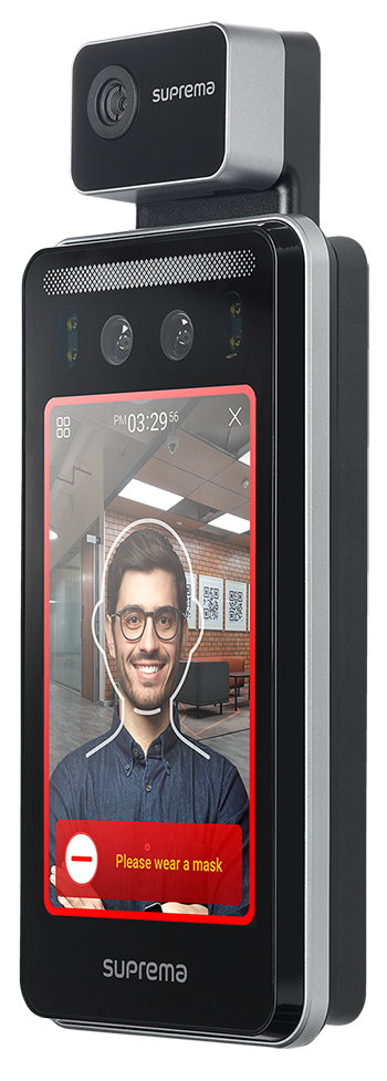 Facial SUPREMA - Fusion Face Recognition, MultiCLASS SE and Dual RFID (125kHz EM & 13.56Mhz MIFARE,
MIFARE Plus, DESFire/EV1/EV2, FeliCa, iCLASS SE/SR/Seos, NFC, BLE)