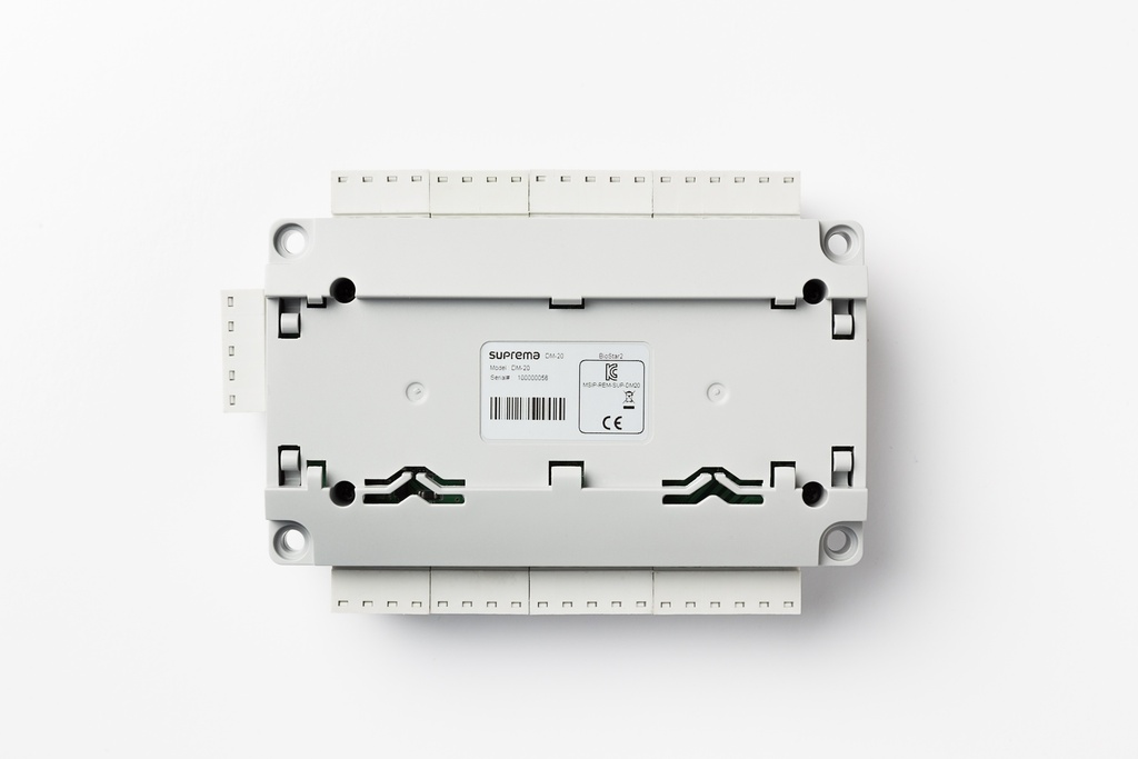 Seguridad Multipuerta SUPREMA
 - Two Door Interface Module (8 inputs / 6 outputs (including 4 Form C Relay) compatible
with BioStar 2 compatible readers and CoreStation