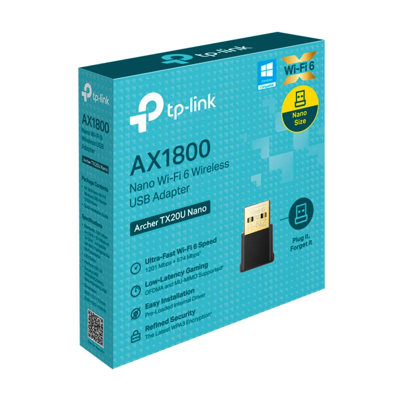 TP- LINK ADAPTADOR TX20U NANO AX1800 WIFI6 USB
