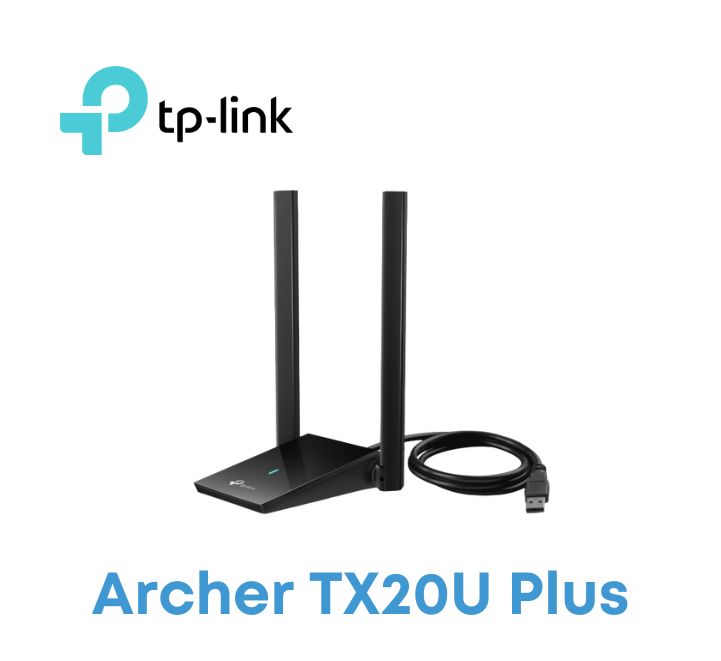 TP- LINK ADAPTADOR TX20U PLUS AX1800 WIFI6 DOBLE BANDA 2 ANTENAS MI-MO OFDMA USB