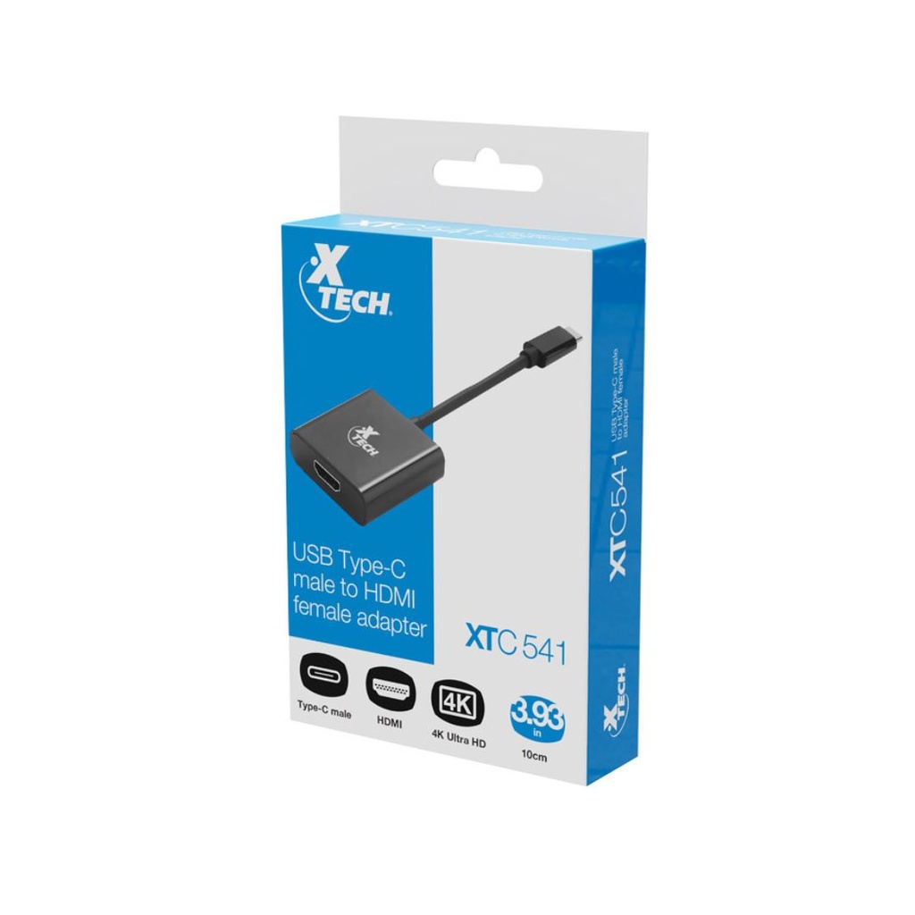 XTECH ADAPTADOR USB TIPO C MACHO A HDMI HEMBRA (XTC-541)