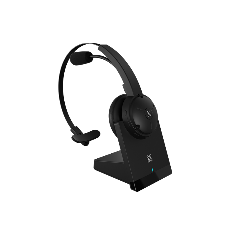 KLIPXTREME AUDIFONOS DE COMUNICACION DUOVOX INALAMBRICOS 2 EN 1 MONO/ESTEREO CON  MICROFONO BLUETOOTH NEGRO (KCH-915)