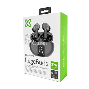 KLIPXTREME AUDIFONOS INALAMBRICOS EDGE BUDS INTRAURAL ANC TWS IPX4  BLACK (KTE-755BK)