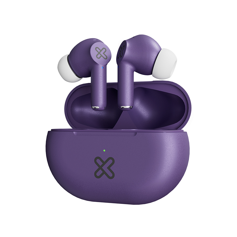 KLIPXTREME AUDIFONOS INALAMBRICOS TUNE-FI INTRAURAL TWS IPX3 MORADO( KTE-015PR)