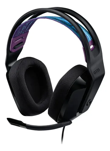 LOGITECH AUDIFONOS ALAMBRICOS PC-G335 GAMING CON MICROFONO RGB / LIGHTSPEED NEGRO