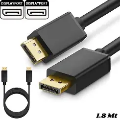CABLE DISPLAYPORT A DISPLAYPORT 1.8 METROS