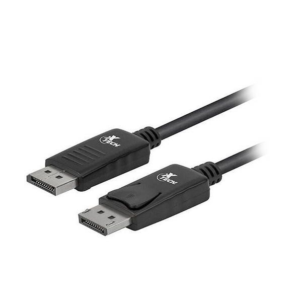 XTECH CABLE CON CONECTOR DISPLAYPORT MACHO A DISPLAYPORT MACHO 2 AWG 1,80 MTS (XTC-354)