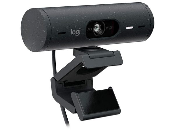 LOGITECH CAMARA WEB BRIO 505 EMPRESARIAL HD 1080p CON CORRECION DE ILUMINACION ENCUADRE AUTOMATICO DOS MICROFONOS CON REDUCCION DE RUIDO GRAPHITE