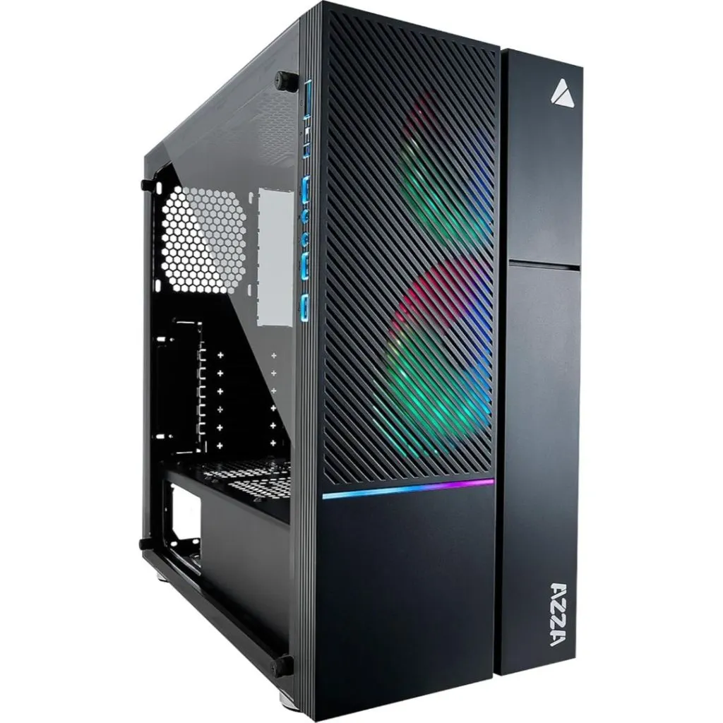 [CSAZ330IRIS] AZZA CASE IRIS 330 ATX 206T-01  2 FAN RGB DIGITAL  (CSAZ-330IRIS)