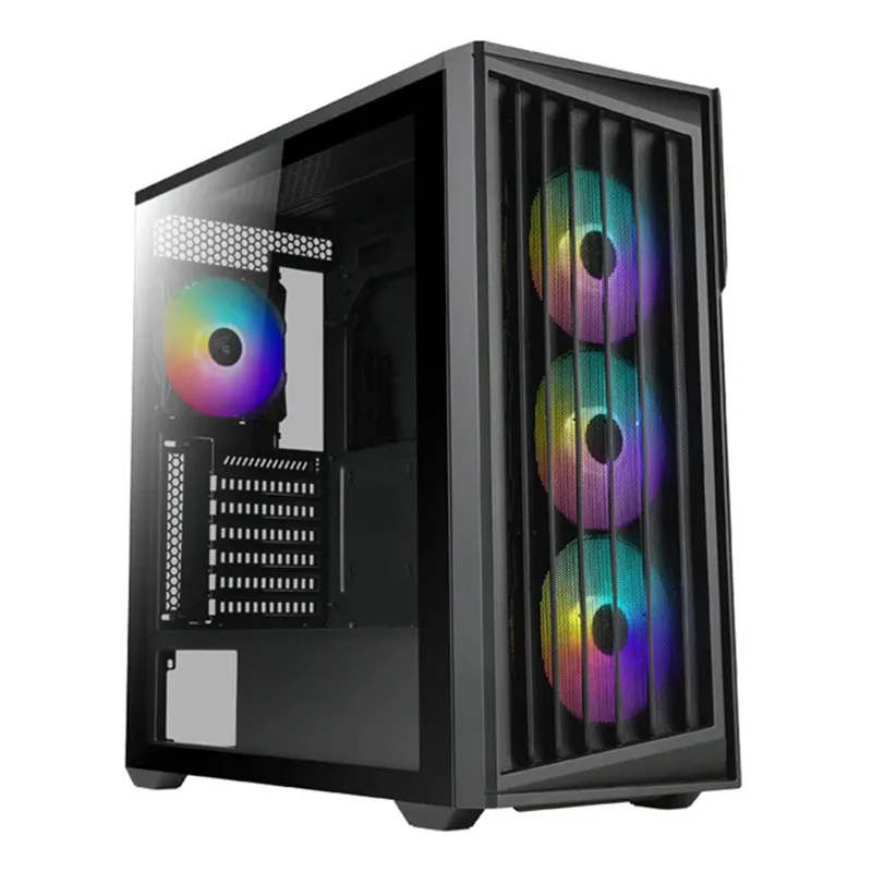 [CSAZ490TORREN] AZZA CASE TORRENT 490 ATX MID TOWER ATX  MICRO ATX  ITX VIDRIO TEMPLADO 2X USB 3.0 1X TIPO C HD AUDIO COMBO (NEGRO)