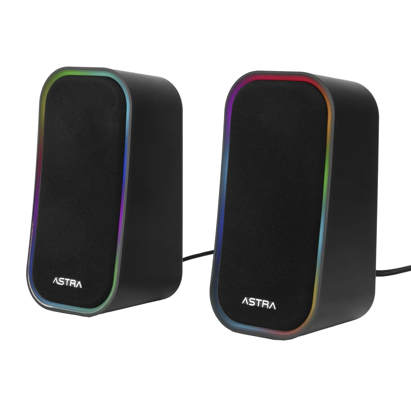 ASTRA CORNETAS NEBULA RGB  USB AUX 3.5  3 W X 2 ESTEREO NEGRO
