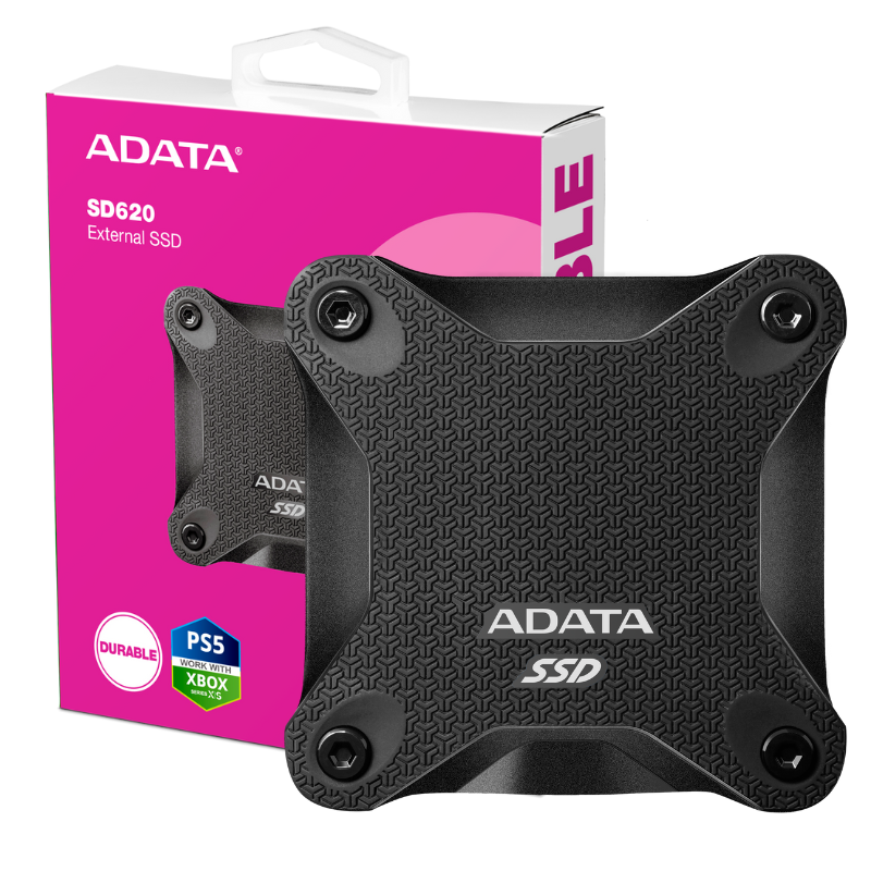 ADATA DISCO DURO DE ESTADO SOLIDO EXTERNO SD620 1TB USB 3.2 GEN2 550 MB/s NEGRO