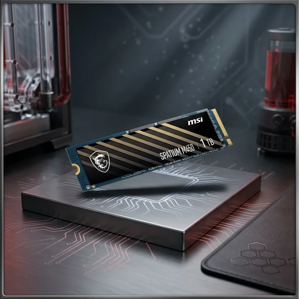 MSI DISCO DURO 1TB SSD M450 NVMe M.2 PCIe 4.0 (EMPAQUE RETAIL)