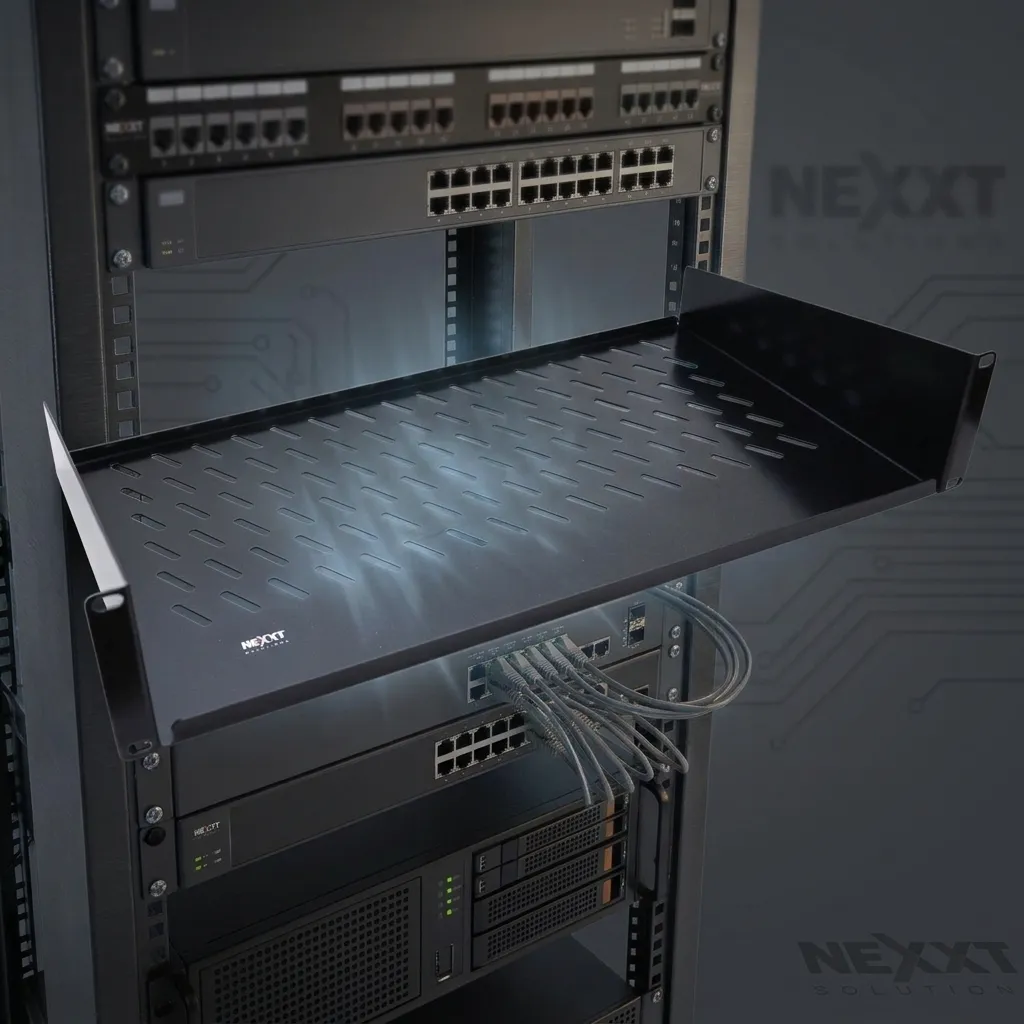 NEXXT BANDEJA 19x12 PARA RACK VENTILADA 2U 27 KG
