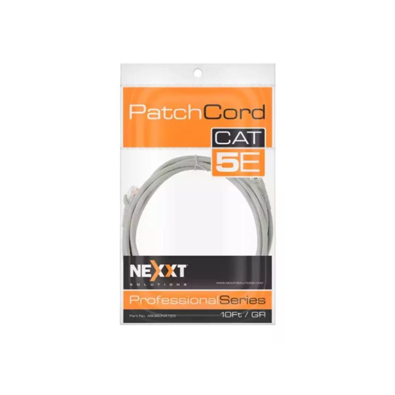 NEXXT PATCH CORD (798302030251) UTP CAT.5E  4 PARES MULTIFILAR 24AWG 10FT CM GRIS