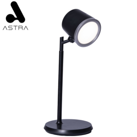 [BL1005BK] ASTRA LAMPARA LED DE ESCRITORIO RECARGABLE  MULTIFUNCIONAL NEGRA