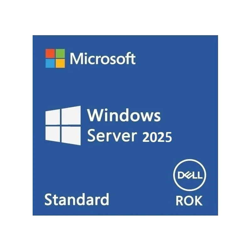 DELL LICENCIA WINDOWS SERVER 2025 STD ROK LICS 16CORE (634-CVFM)