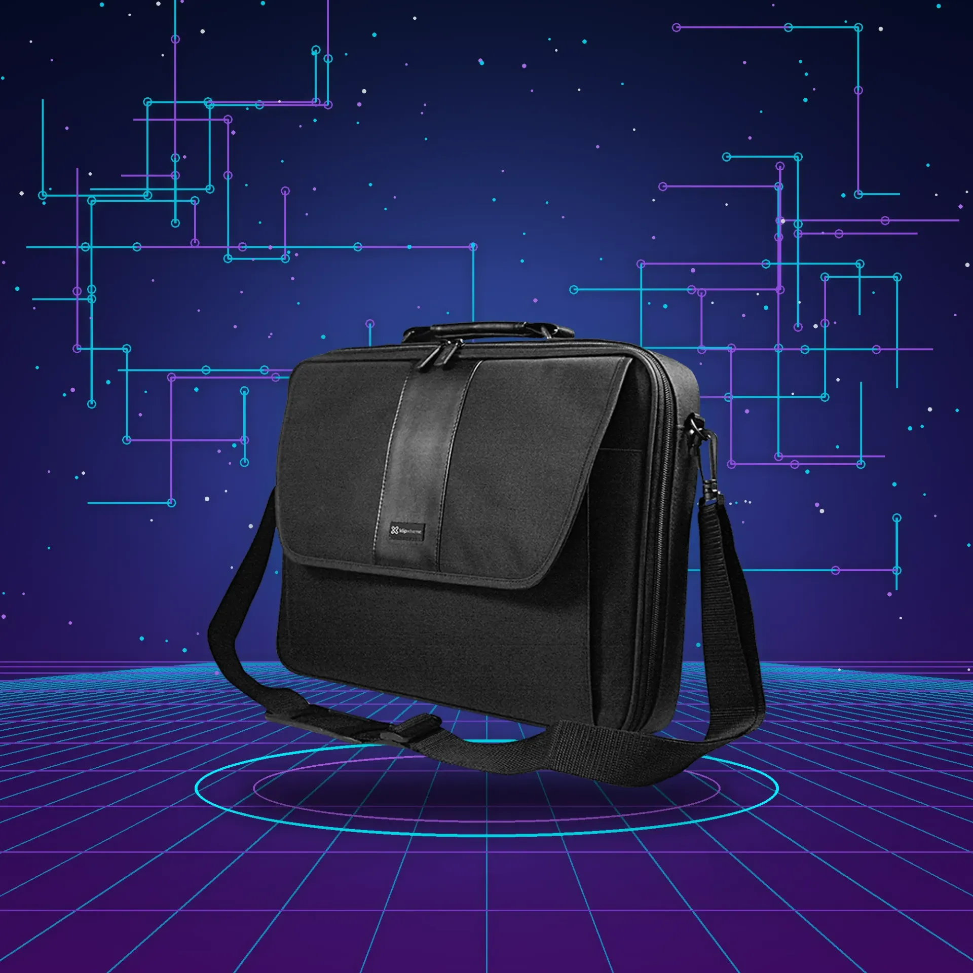 KLIPXTREME MALETIN PARA LAPTOP KNC-040 COLOR NEGRO HASTA 15,6" COMPARTIMENTO CARGADOR (KNC-040)