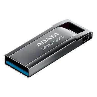 ADATA PEN DRIVE UR340 64GB USB 3.2 GEN1 NEGRO SIN TAPA