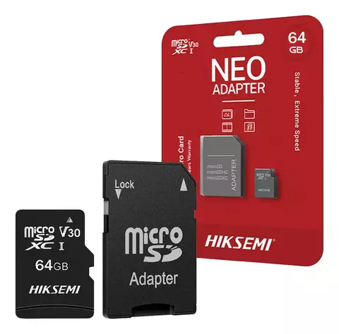 HIKSEMI TARJETA MICRO SDXC 64GB CLASE 10  NEO C/ADAPTADOR