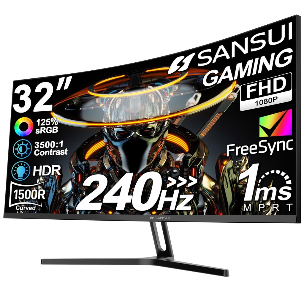 [2708JXH] ASTRA MONITOR 27" GAMING CURVO HDMI DP AUD OUT SPK DC 180HZ 1920 X 1080P 1MS FREE FLICKER