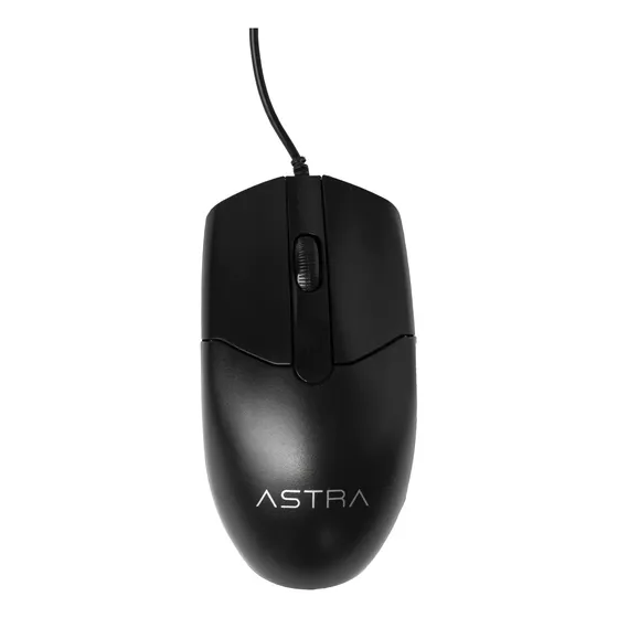 [GM124BK] ASTRA MOUSE ALAMBRICO USB 3 BOTONES DPI 1000 NEGRO