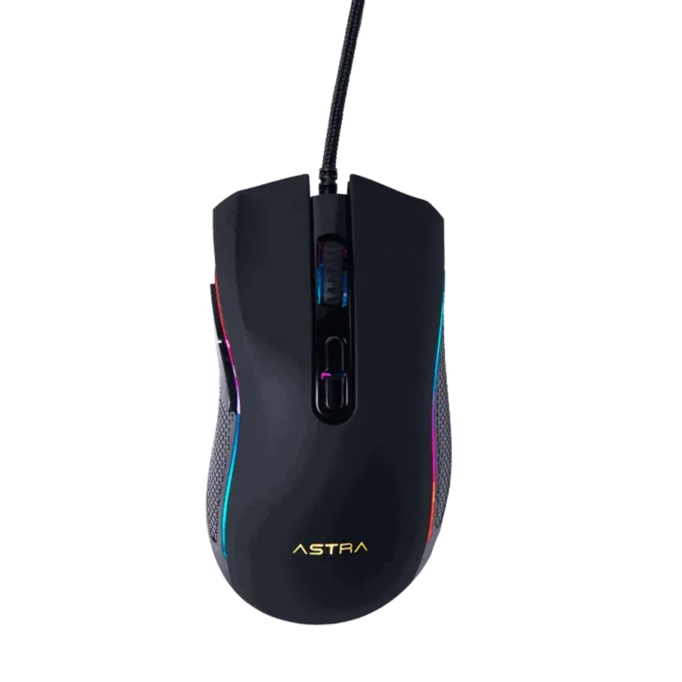 ASTRA MOUSE GAMING RGB ALAMBRICO USB 7 BOTONES DPI 7200 NEGRO