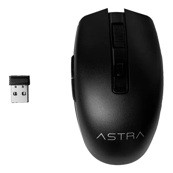 [GW224BK] ASTRA MOUSE INALAMBRICO USB 6 BOTONES DPI 1600 NEGRO