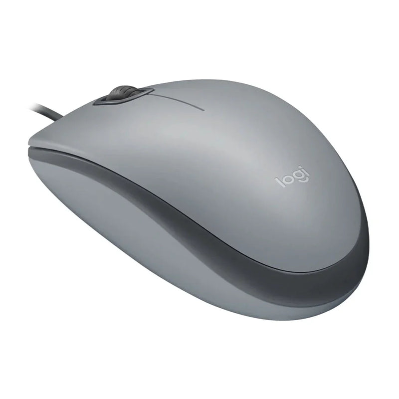 LOGITECH MOUSE ALAMBRICO M110S SILENT OPTICO 3 BOTONES GRIS