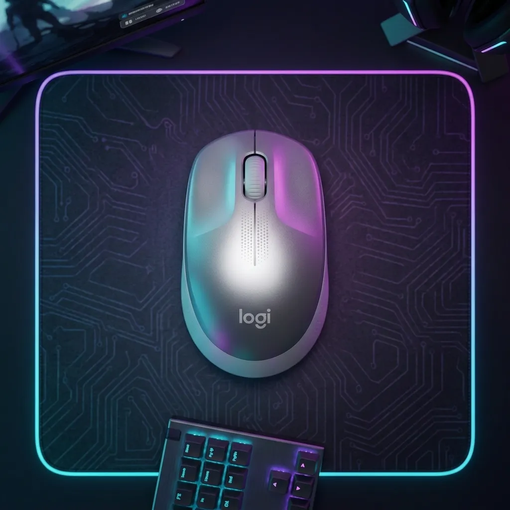 LOGITECH MOUSE INALAMBRICO M190 OPTICO 3 BOTONES NEGRO GRANDE (910-005902)