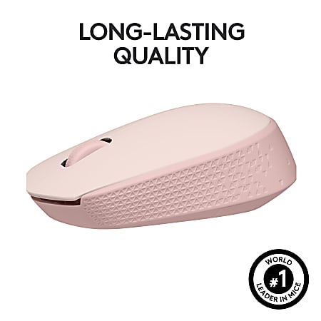 LOGITECH MOUSE M170 INALAMBRICO OPTICO 3  BOTONES 100DPI ROSADO (910-006862)