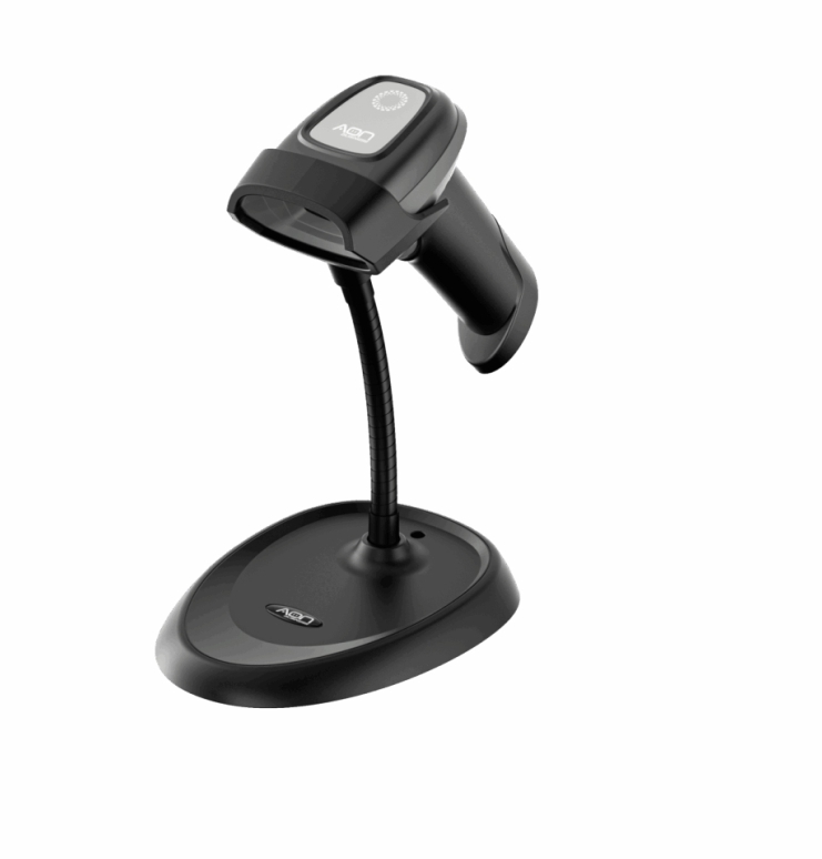 AON LECTOR DE CODIGO DE BARRAS HS-10L ALAMBRICO CON SOPORTE 2D WINDOWS iOS ANDROID