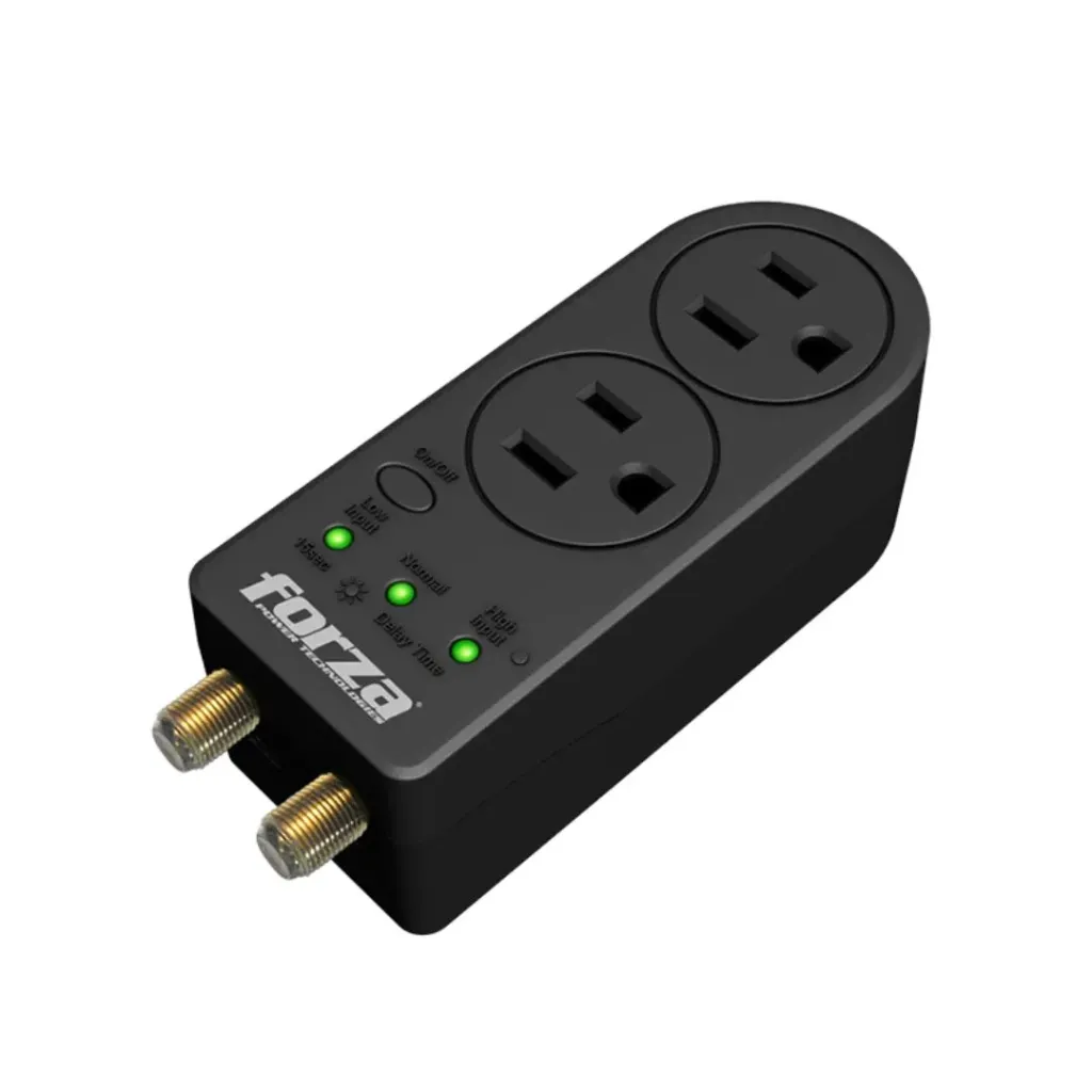 FORZA PROTECTOR DE VOLTAJE 1800W 120V 2 TOMAS (FVP-0200C)