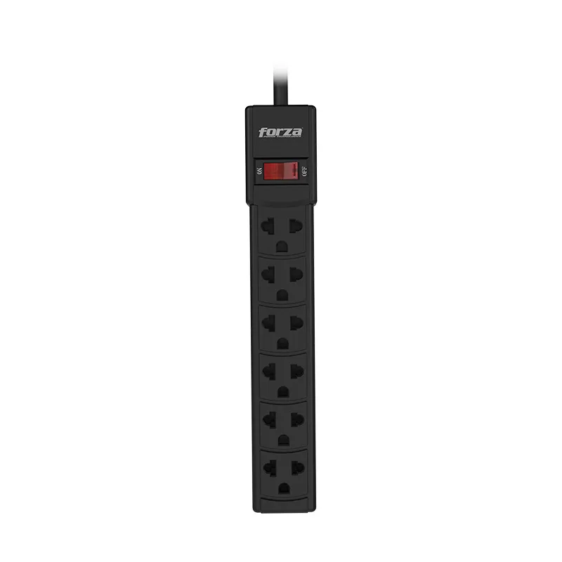 FORZA REGLETA  1800W 120V   6  X NEMA UNIVERSAL  5-15R  INTERRUPTOR DE LUZ (PS-611UL)