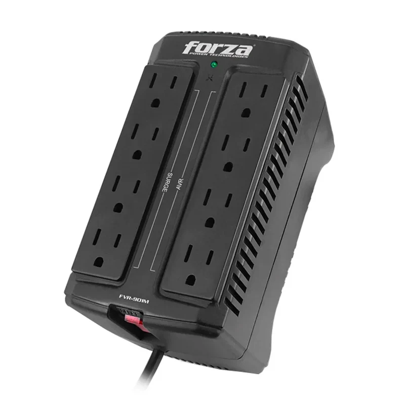 FORZA REGULADOR AUTOMATICO DE VOLTAJE 900VA/450W 8 NEMA UNIVERSALES 220V