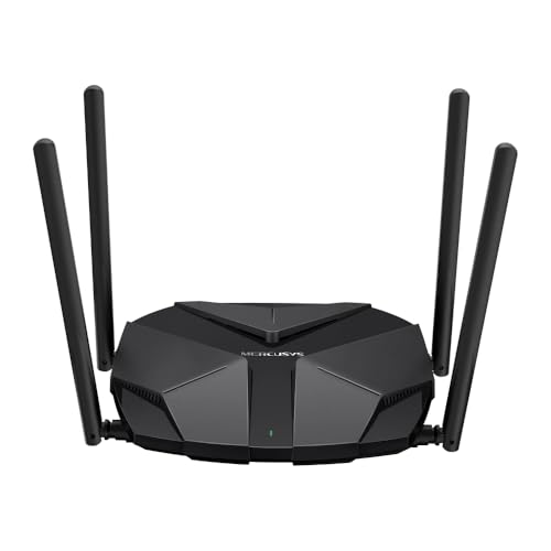 MERCUSYS ROUTER INALAMBRICO WIFI 6 AX3000 4 ANTENAS DOBLE BANDA 2.5 Gbps MU-MIMO  OFDMA EASYMESH WPA3 VPN