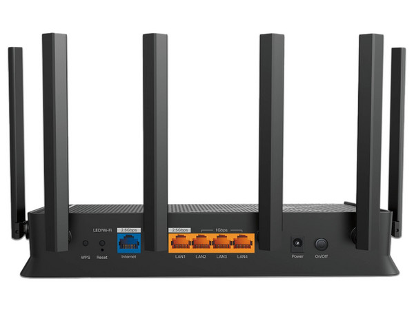 TP- LINK  ROUTER ARCHER BE6500 WIFI 7 DOBLE BANDA GIGABIT 6.5 Gbps 6 ANTENAS PUERTOS GBIT