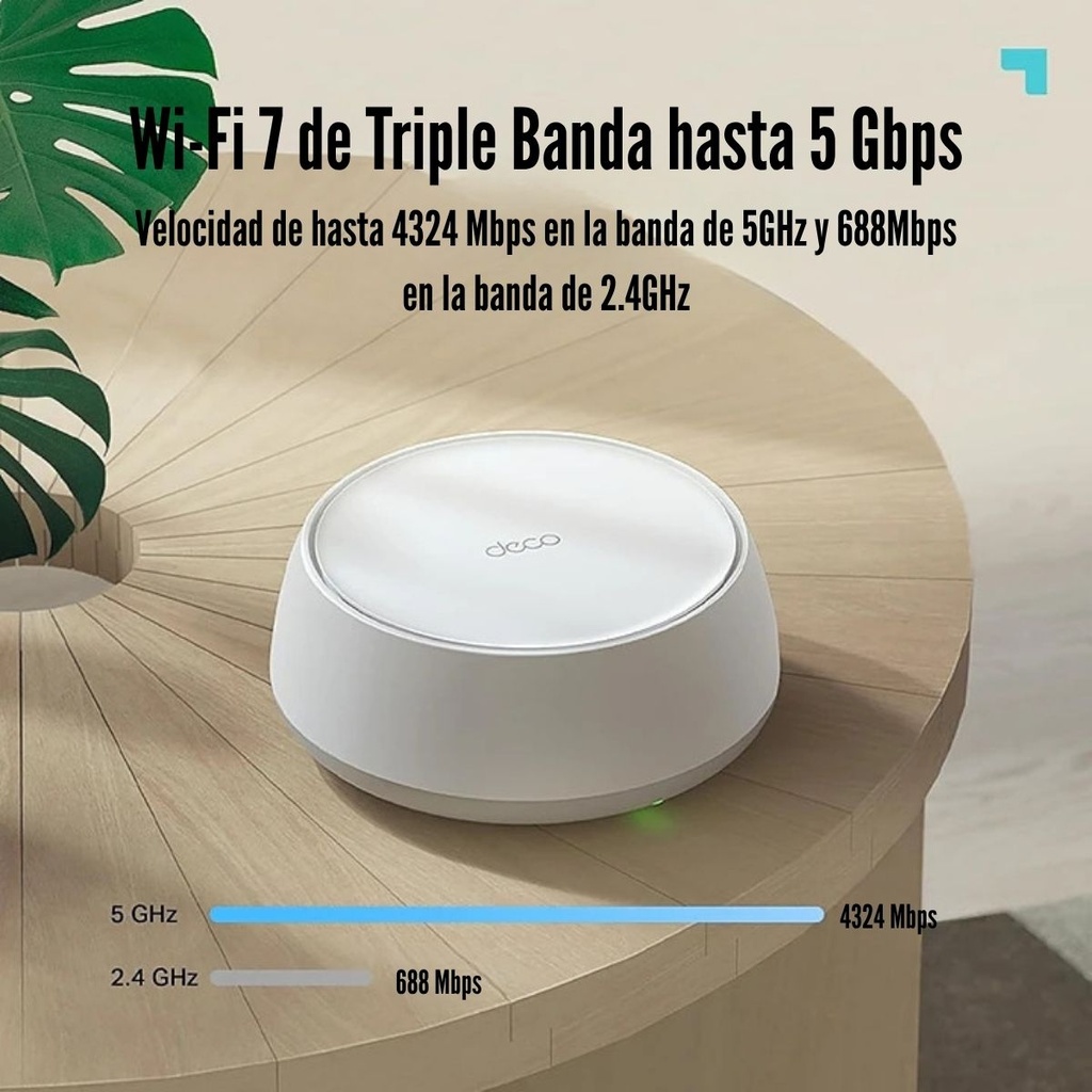 TP-LINK  DECO SISTEMA WI-FI 7 MESH BE5000 DOBLE BANDA (DECO-BE25-3PACK)