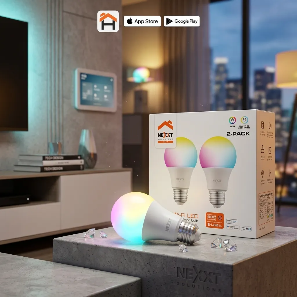 NEXXT BOMBILLO INTELIGENTE  LED 110V-A19 WIFI  MULTICOLOR (NHB-C1102PK)
