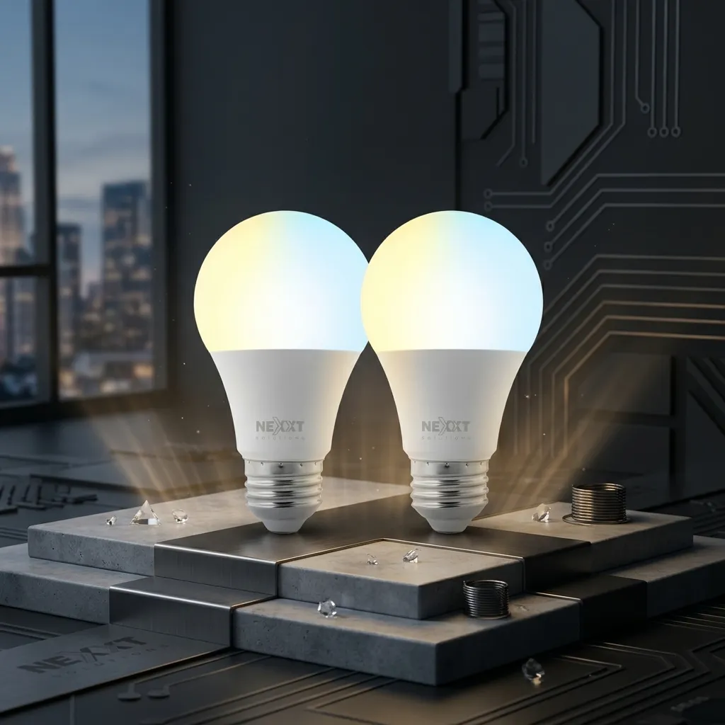 NEXXT BOMBILLO INTELIGENTE  LED 110V-A19 WIFI  REGULABLE BLANCO 2 UNIDADES (NHB-W1102K)