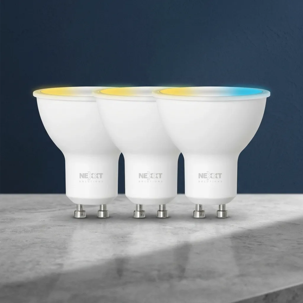 NEXXT BOMBILLO LED INTELIGENTE 110V-MR16 WIFI BLANCO 3 PACK (NHB-W3103PK)