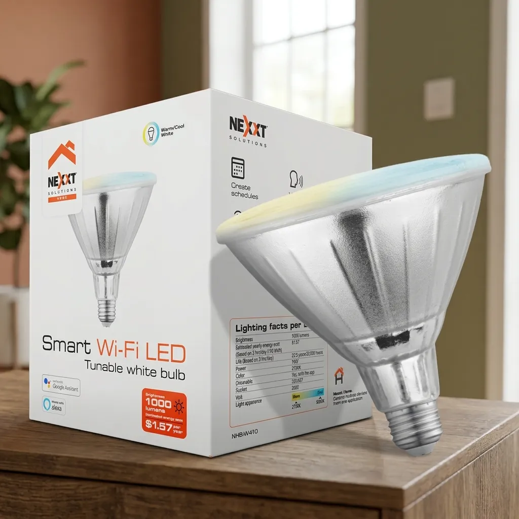 NEXXT BOMBILLO LED INTELIGENTE 110V-PAR38 REGULABLE WIFI BLANCO (NHB-W410)