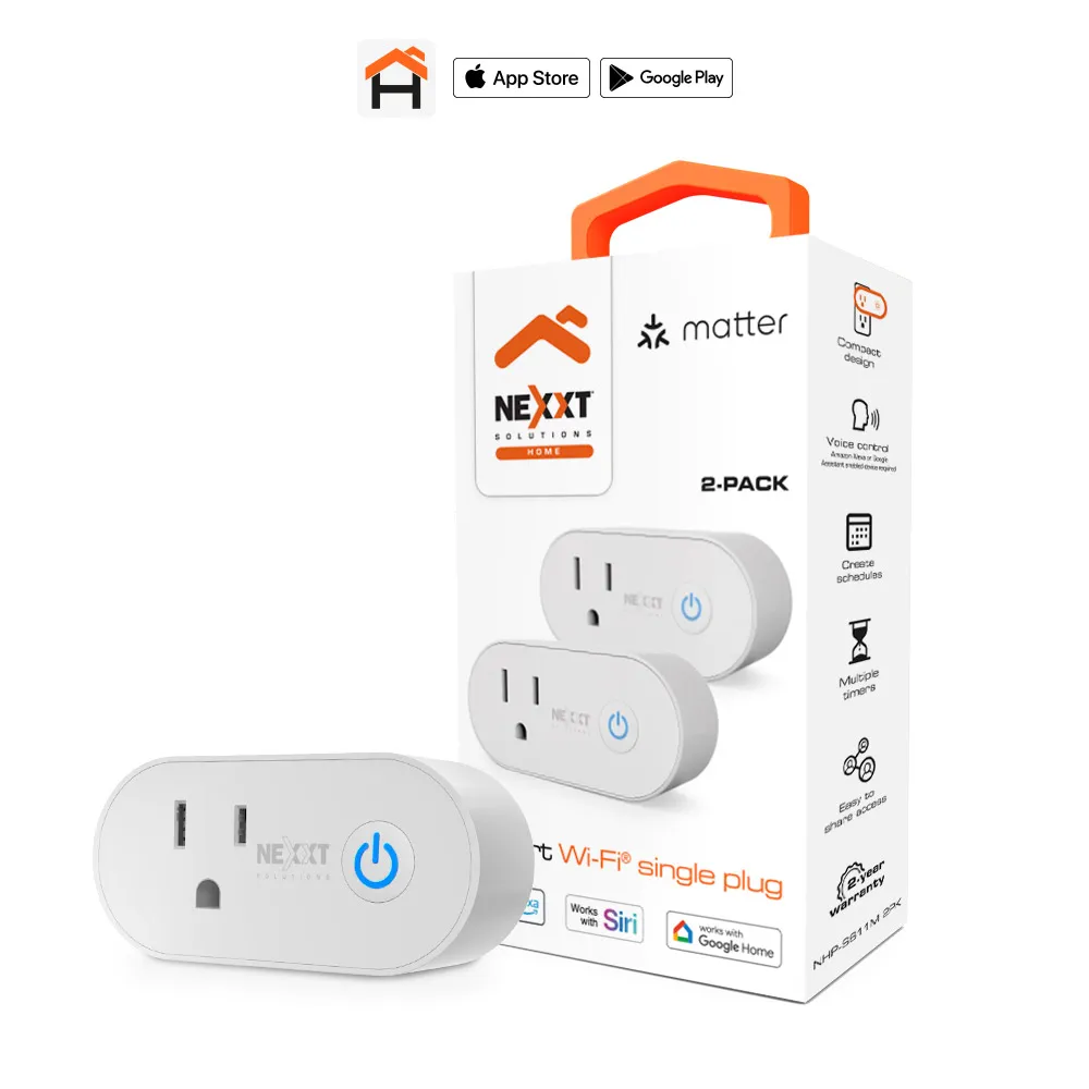 NEXXT ENCHUFE INTELIGENTE WIFI 100-240VCA 2 PACK  (NHP-S611 2PK)